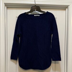 In Cashmere -  Deep Blue Cashmere Sweater - size S